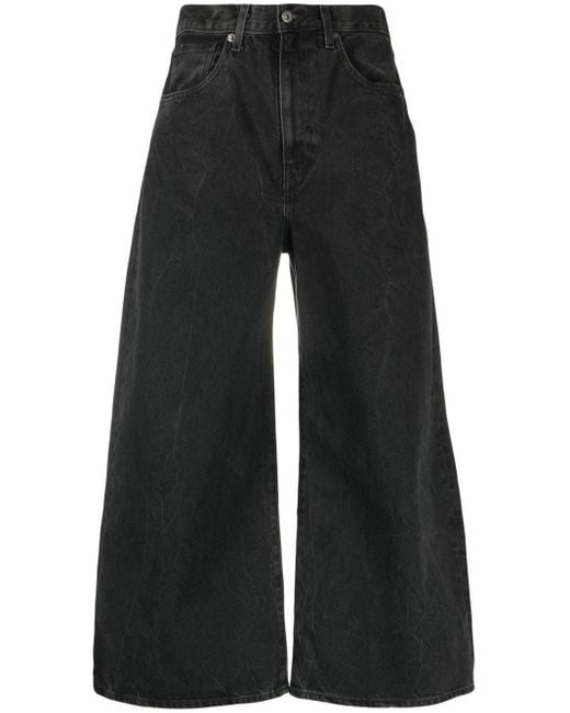 Levi's Denim Made & Crafted® Wide Barrel Jeans in Black | Lyst