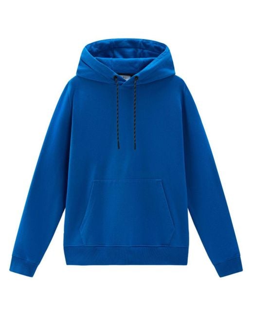 Woolrich Trails cotton hoodie in Blue für Herren