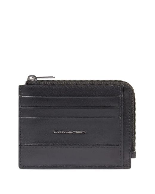 Piquadro Black Zip Cardholder