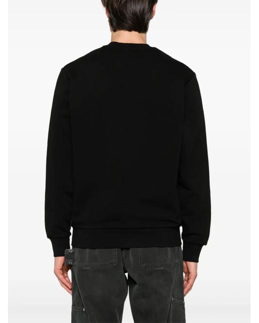 Carhartt Black Crewneck Sweatshirt With Embroidered Logo for men