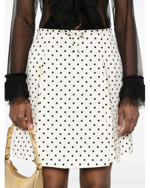 Valentino Garavani White Mini Supergran Skirt