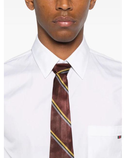 Gucci White Button-Up Cotton Shirt for men