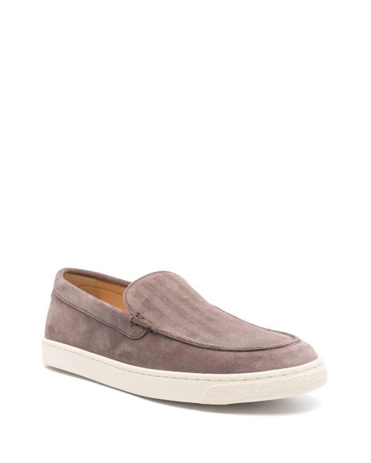 Brunello Cucinelli Gray Flat Shoes for men
