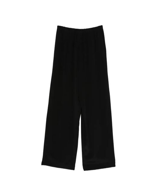 Alysi Black Drawstring Trousers