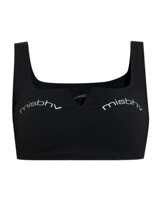 M I S B H V Vネック クロップドトップ Black