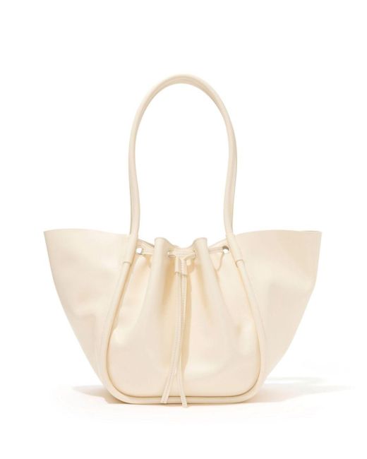 Proenza Schouler White Large Ruched Tote Bag