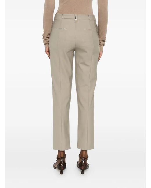 Patrizia Pepe Natural Straight-Leg Trousers