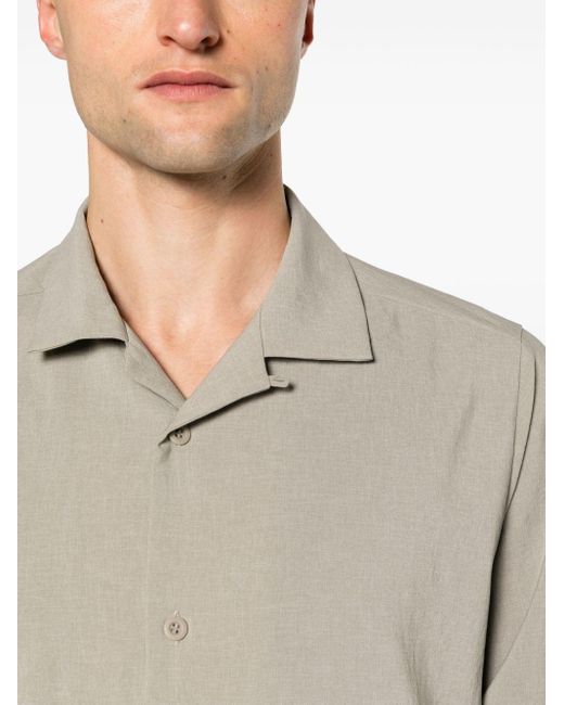 Snow Peak Natural Cutaway-collar Button-up Shirt for men