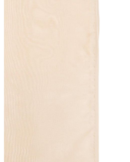 Lady Anne White Rectangular-Shape Scarf