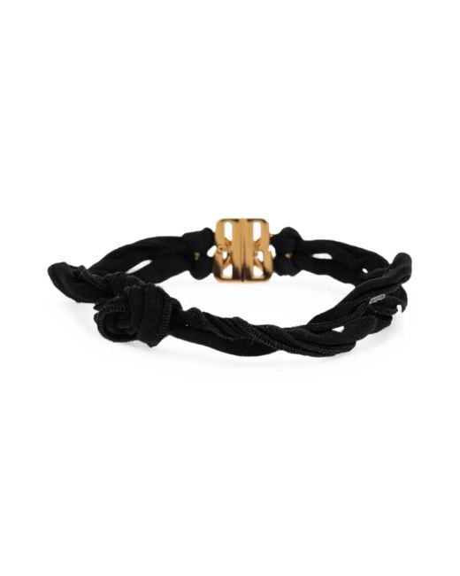 Balenciaga White Nano Ribbon Bb Bracelet