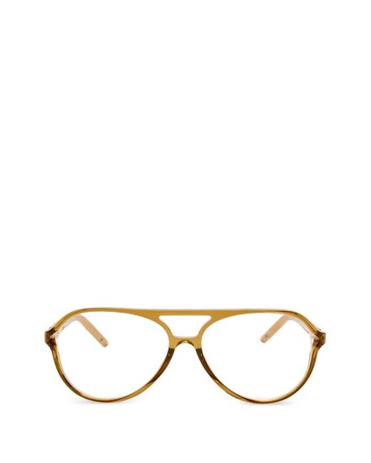 Jacquemus Metallic Lunettes De Vue À Monture Géométrique