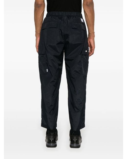 (w)taps Blue Tapered-leg Ripstop Trousers for men
