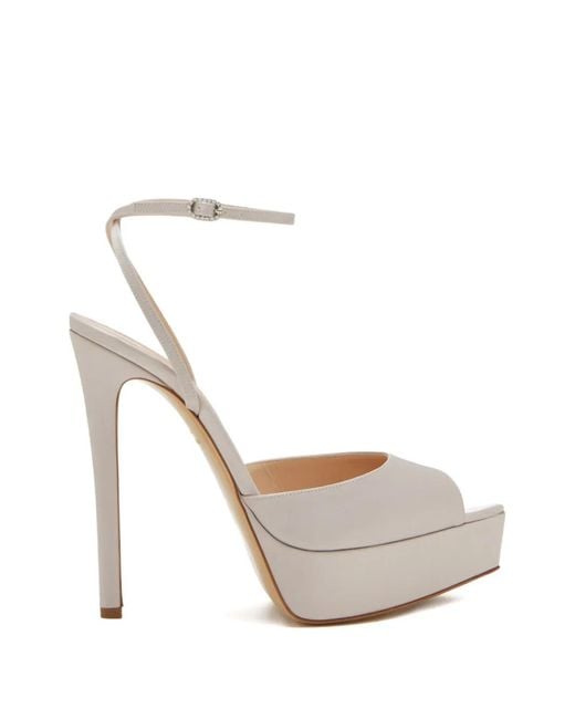 Andrea Wazen White 140Mm Loulou Sandals