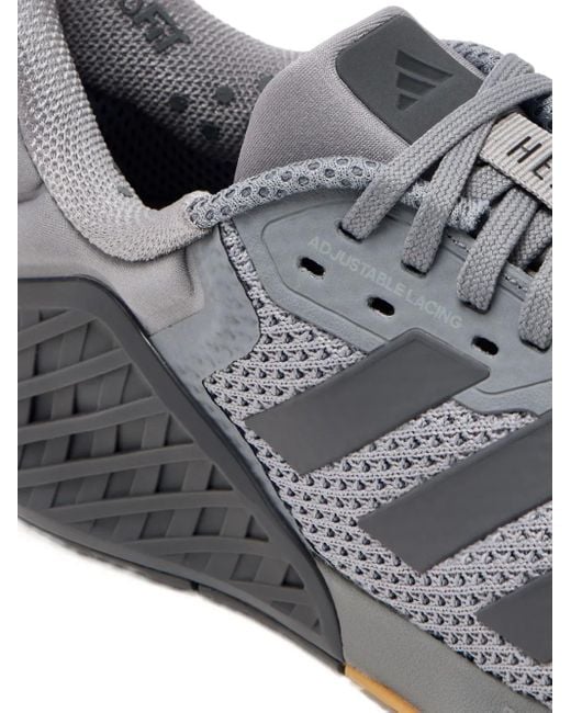 Adidas Gray Dropset 3 Mesh-Sneakers
