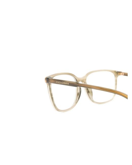 Dolce & Gabbana Natural Rectangle-Frame Glasses