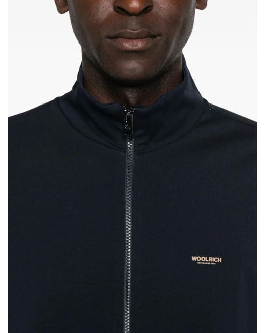 Woolrich Rollkragen-Sweatshirt mit Reißverschluss in Black für Herren