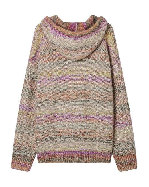 B+ AB Gestreepte Hoodie in het Brown