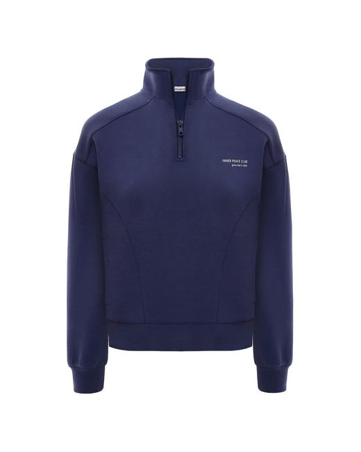 ANNAFOXY Blue Sweat Calme À Fermeture Zippée