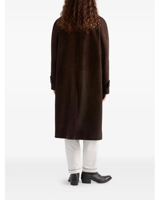 Prada Brown Suede Coat for men
