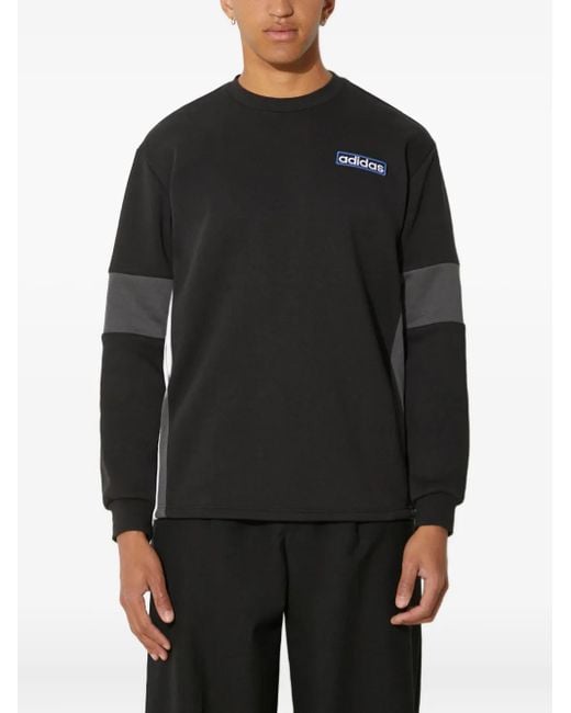 Adidas Sweatshirt in Colour-Block-Optik in Black für Herren