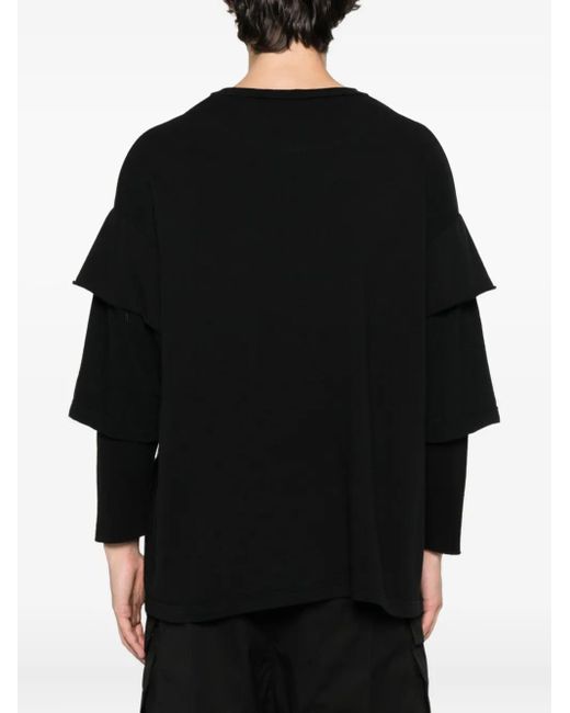 メンズ Undercover レイヤード Tシャツ Black