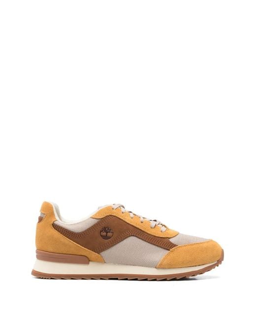 Timberland Multicolor Logo Leather Sneakers for men
