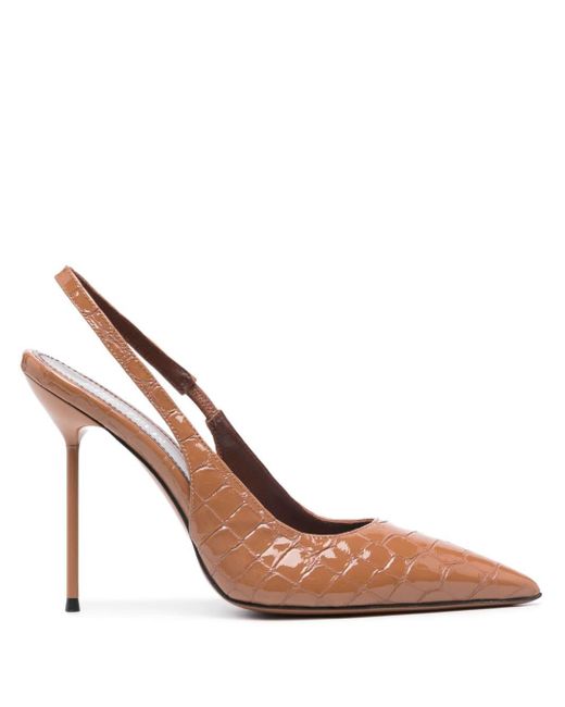 Zapatos Lidia con tacón de 105 mm Paris Texas de color Brown