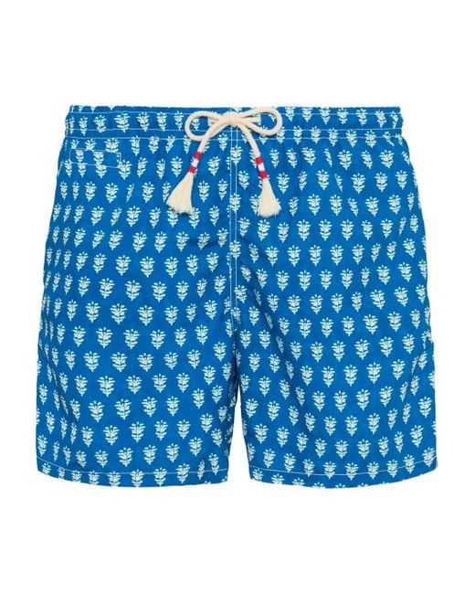 Mc2 Saint Barth Caprese Zwembroek Met Print in het Blue voor heren