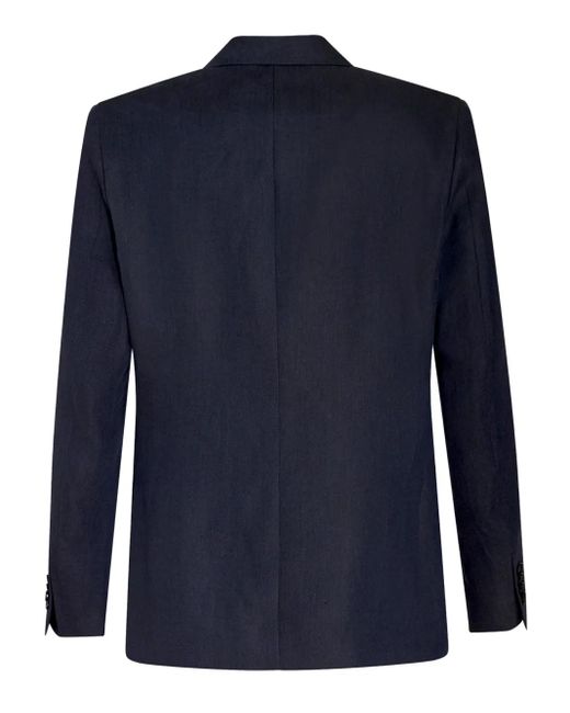 Etro Blue Single Breasted Wool Blazer For for men