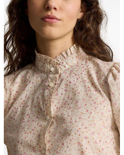 Chemise en coton à fleurs Polo Ralph Lauren en coloris Natural