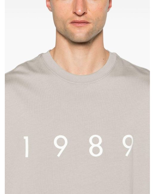 1989 STUDIO White Logo-print Cotton T-shirt for men