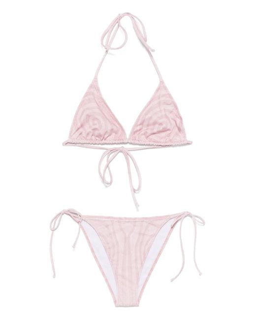 Jean Paul Gaultier プリント ビキニ Pink