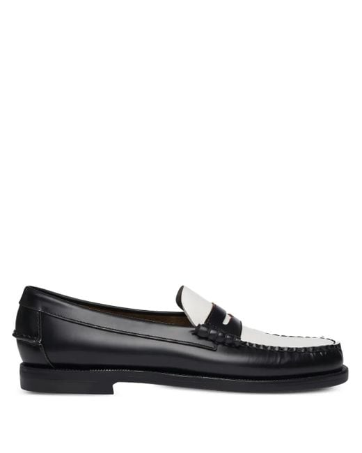 Sebago バイカラー レザーローファー Black