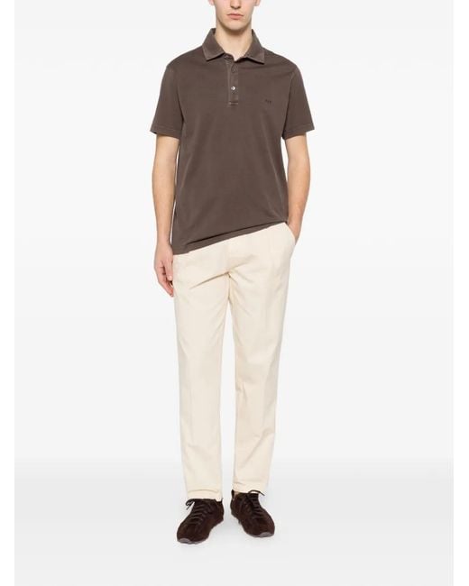 Fay Gray Buttoned Polo Shirt for men