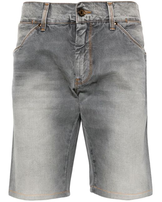 Dolce & Gabbana Gray Straight-leg Denim Shorts for men