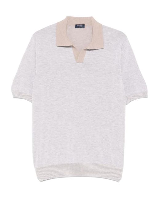 Barba Napoli White Tennis T-Shirt for men