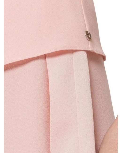 Nissa Pink High-Rise Wide-Leg Trousers
