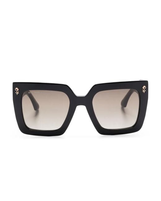 Etro Black Square-Frame Sunglasses