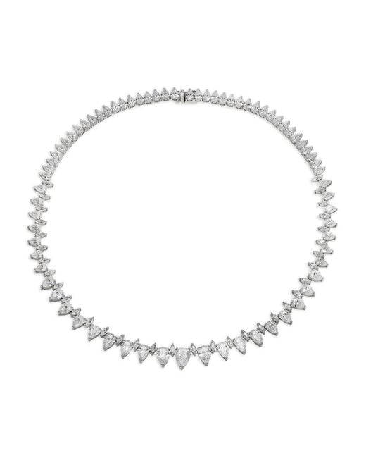 Anabela Chan White Love And Tears Eternity Diamond Necklace