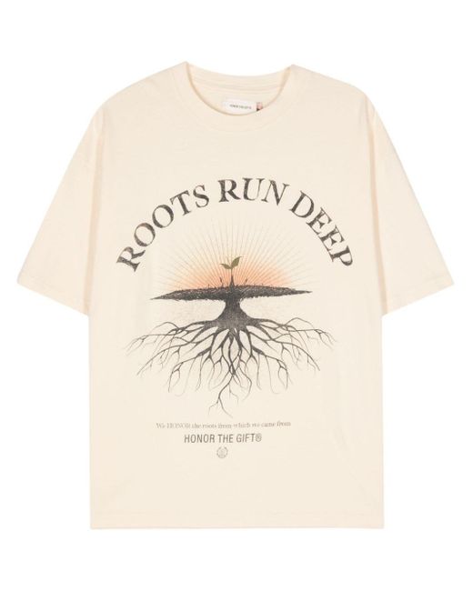 Camiseta Roots Run Deep Honor The Gift de hombre de color Natural