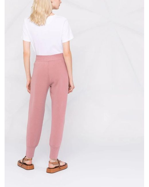 Pantalon De Jogging En Maille À Taille Haute Alberta Ferretti en coloris Pink