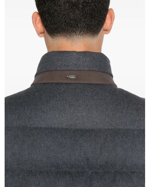 メンズ Herno キルティング ベスト Gray