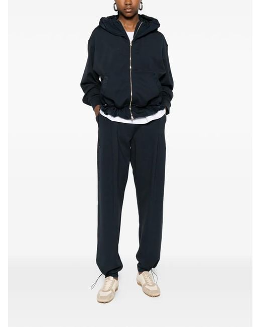 Herno Blue Hooded Zip Jacket