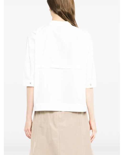 SPORT b. by agnès b. White Pocket Outdoor Shirt