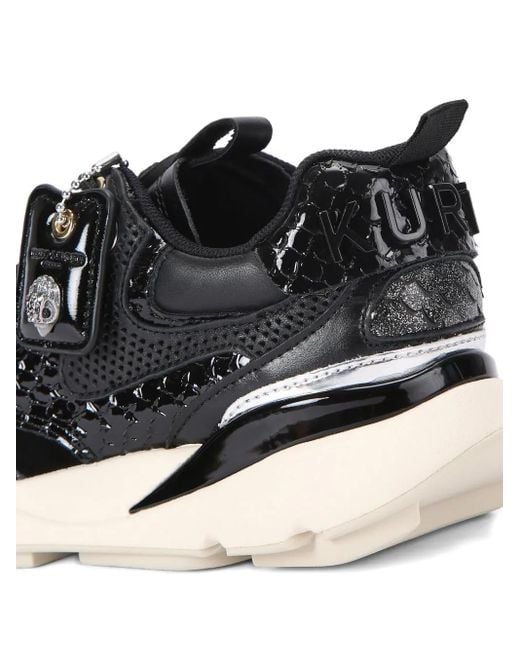 Baskets Kurt Runner À Effet Peau De Serpent Kurt Geiger en coloris Black