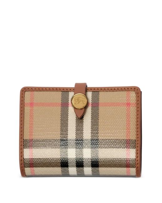 Burberry Natural Porte-Cartes Check