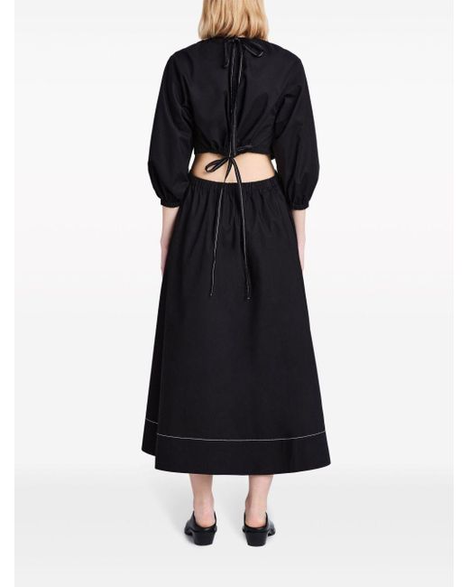 Proenza Schouler Mini-jurk Met Open Rug in het Black