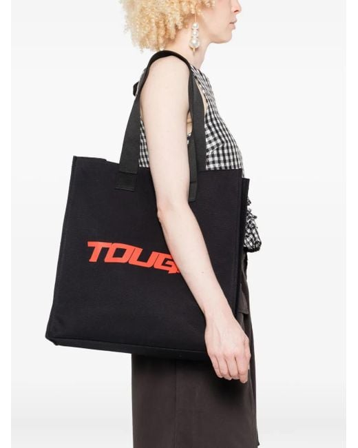MSGM Black Printed Shoulder Bag