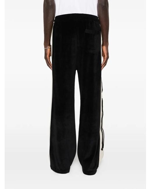 Amiri Bones Trainingsbroek Met Fluwelen-Effect in het Black voor heren