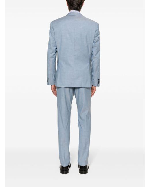 Boss Blue Single-breasted Slim-fit Suit for men